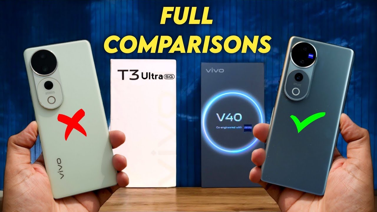 Vivo T3 Ultra Vs Vivo V40 : Full Comparison 🔥 | Vivo T3 Ultra Pruce, Specs & India Launch Date