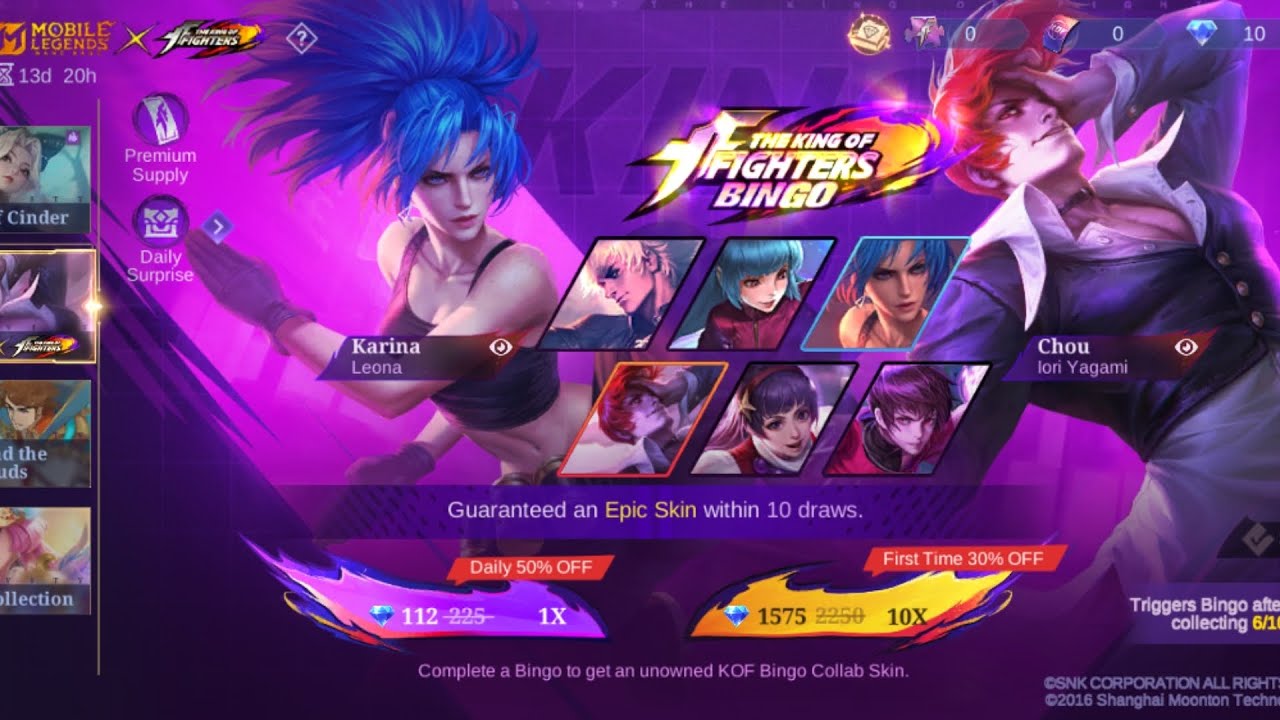 I spent 14k diamonds 💎 to get KOF Dyrroth skin||Orochi Chris|| Mobile legend.