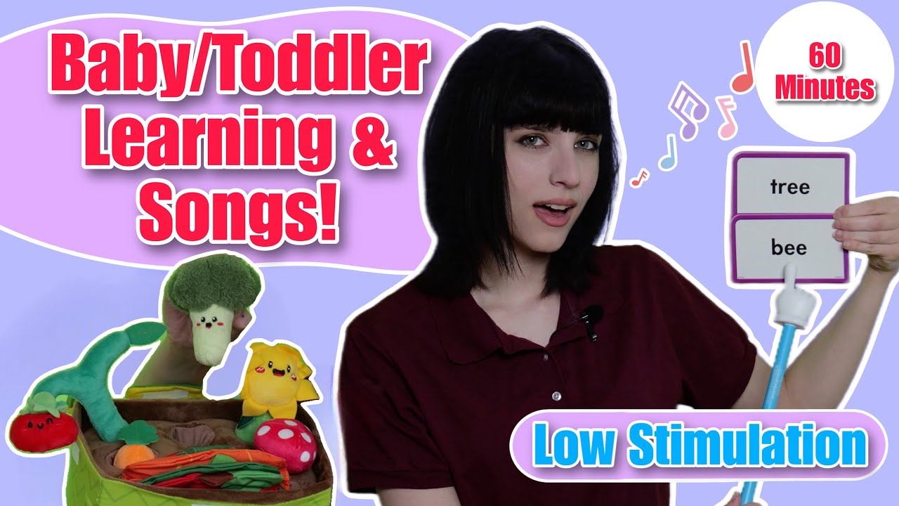 Baby & Toddler Learning & Nursery Rhymes | Low Stim | Learn Counting, Feelings, Sight Words & more