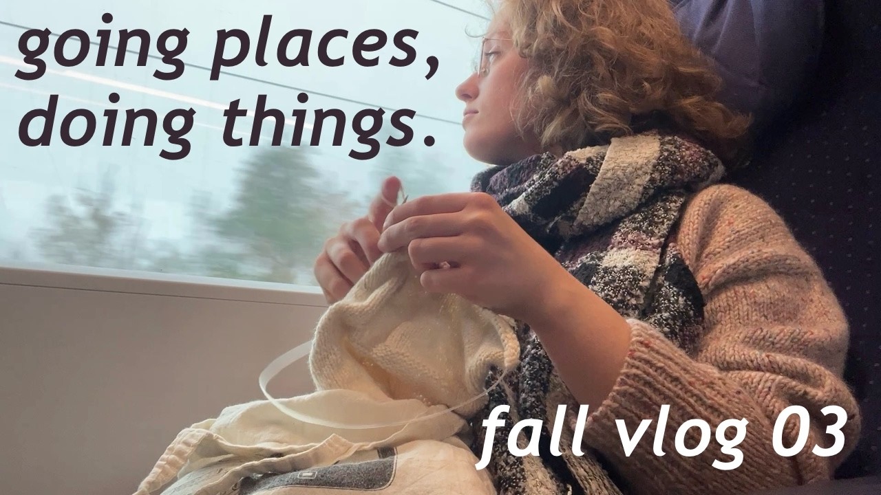 snippets of a slow life – a test knit, a haircut & golden afternoons🌇 | fall vlog 03🍂 | lo-fi & cozy