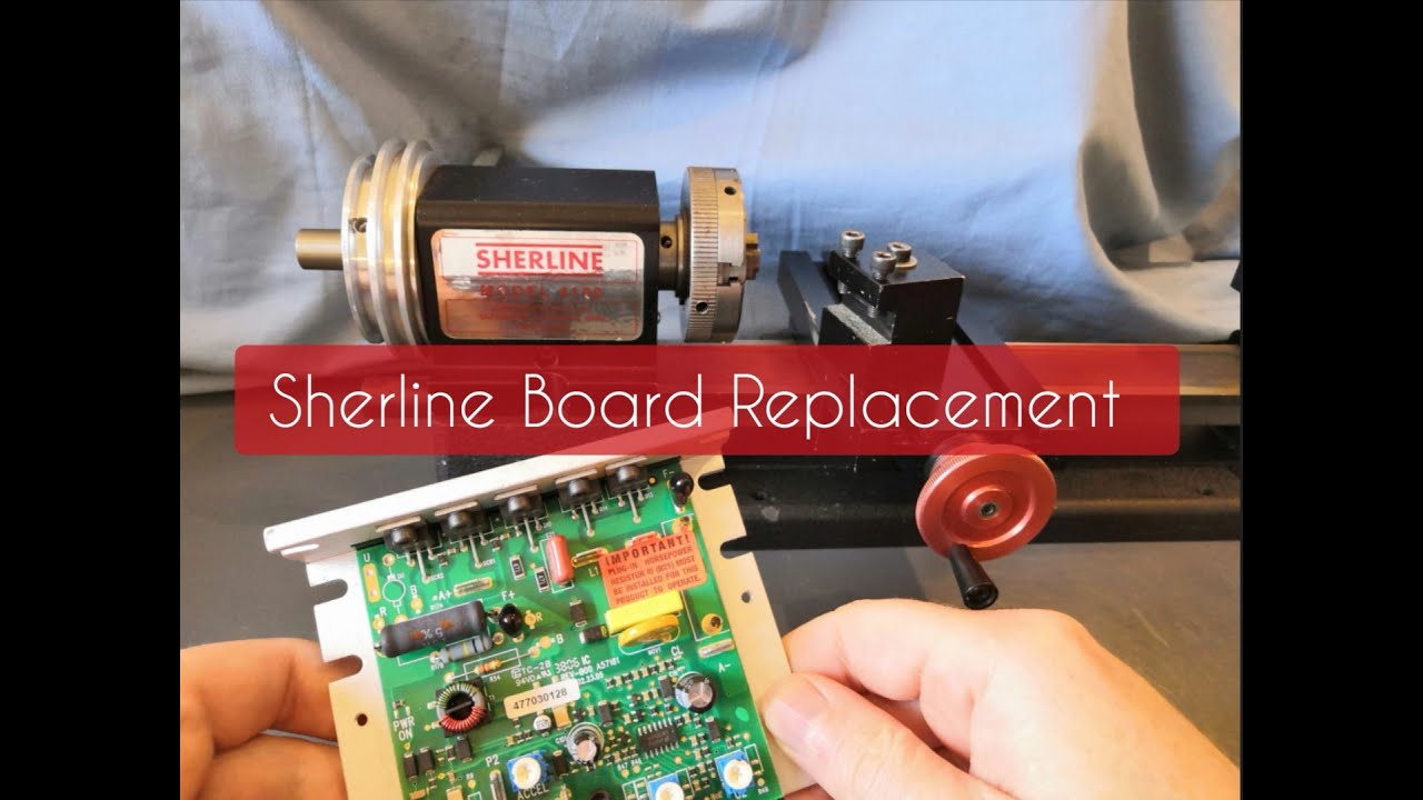 Replacing the DC motor controller board on a Sherline lathe KBIC KBLC