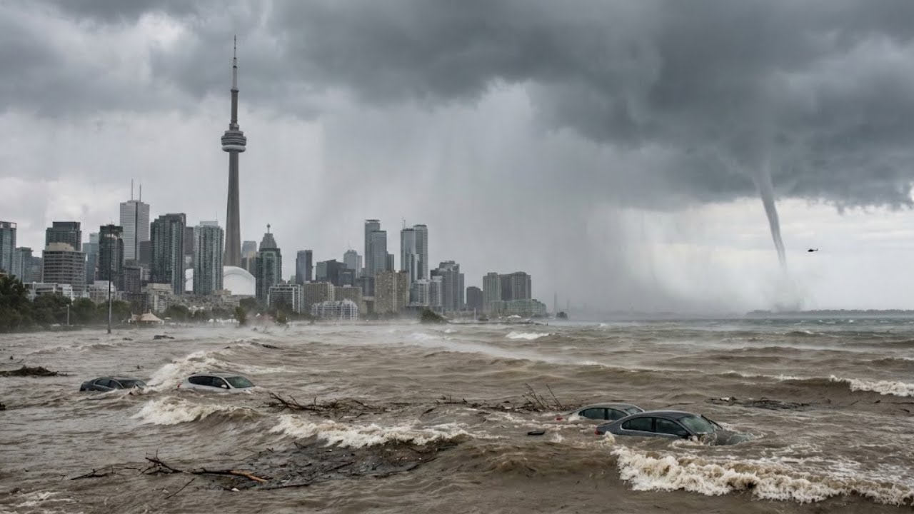 Toronto Underwater:  Flood Disaster (AI Simulation) | Educational Weather Documentary
