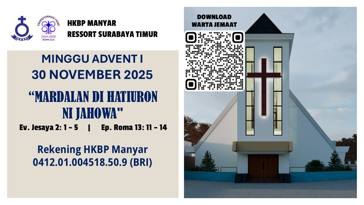 🔴PARMINGGUON MINGGU ADVENT I - 30 NOVEMBER 2025 | PUKUL 09:00 WIB