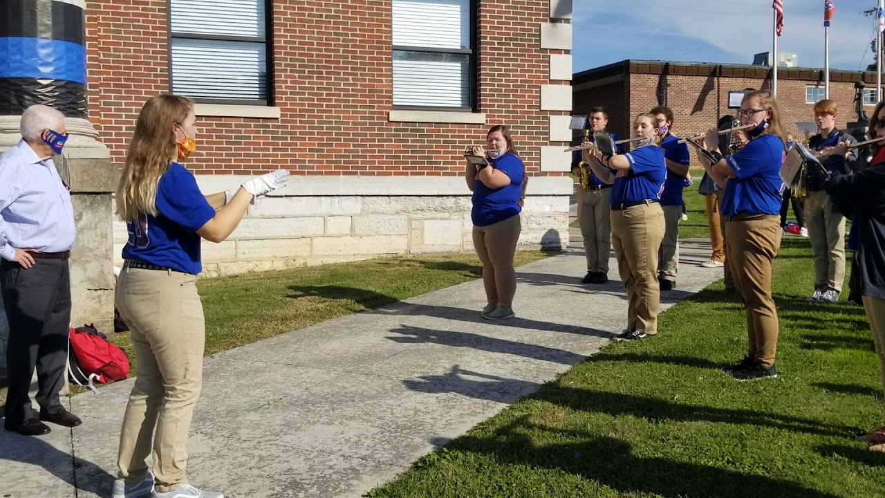 CCHS Band performing Sweet Caroline at a pep rally