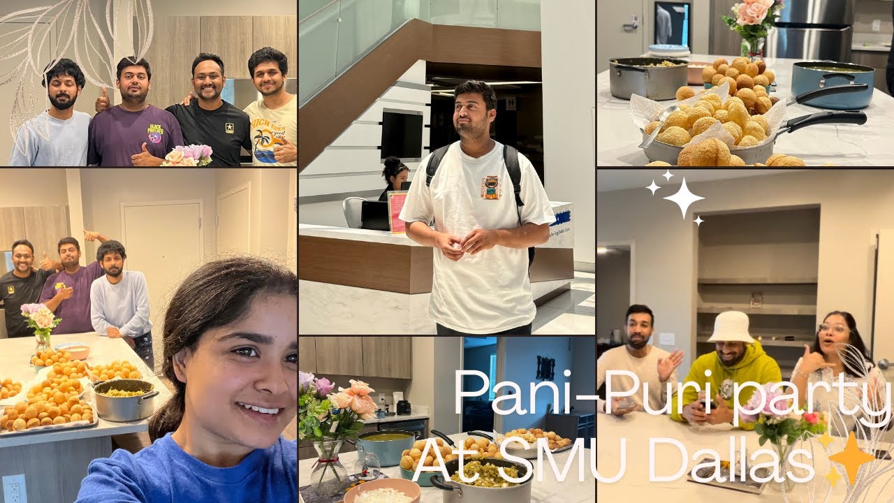 Campus Cooking Party at SMU Dallas | Fun Vlog with Friends | Hind