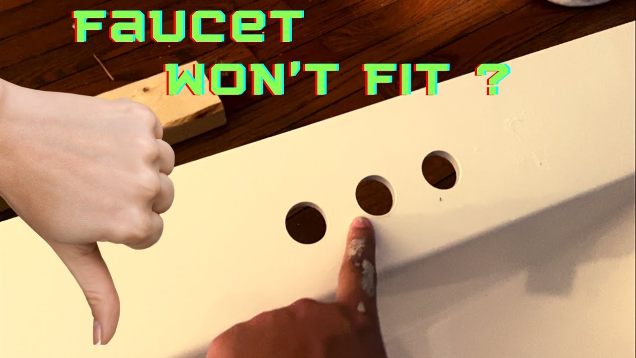 Faucet Won't Fit In Vanity? Use This Trick!