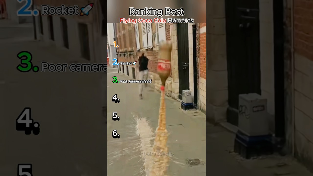 Ranking Best Flying COCA COLA Moments #shorts
