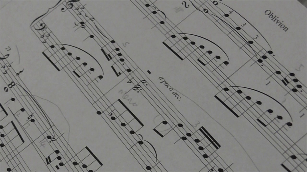 Oblivion (Astor Piazzolla): Piano Arrangement