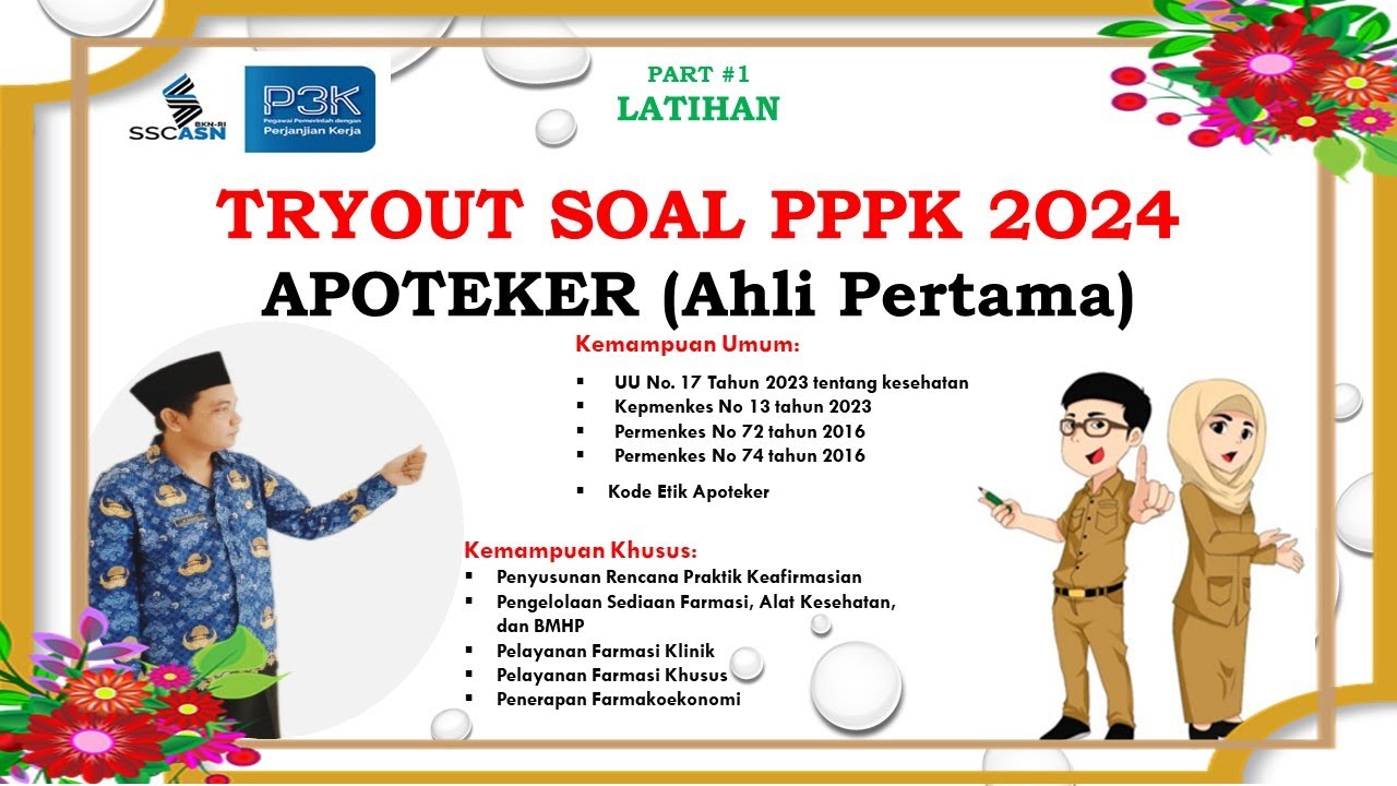 SOAL TRYOUT PPPK  APOTEKER SESUAI KISI KISI TAHUN 2024