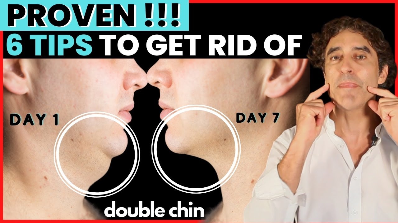 6 WAYS To REMOVE DOUBLE CHIN FAT // Double Chin