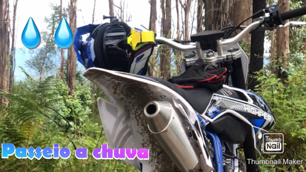 Voltinha do domingo a chuva highper 150cc/250cc motocross/enduro/trilha/pitbike/dirtbike #Alenpit