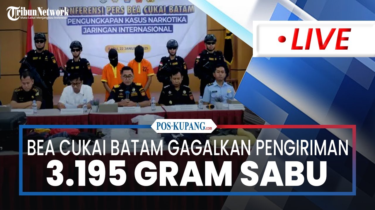 🔴Bea Cukai Batam Gagalkan Pengiriman 3.195 gr Sabu Lewat Bandara Hang Nadim, Seludupkan Dalam Koper