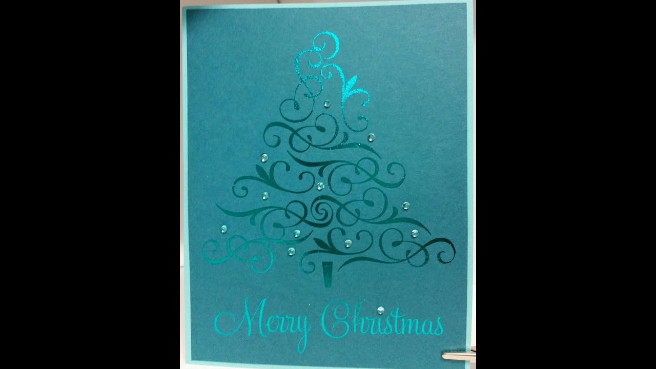 Laser Jet Printed and Foil Embossed Christmas Cards