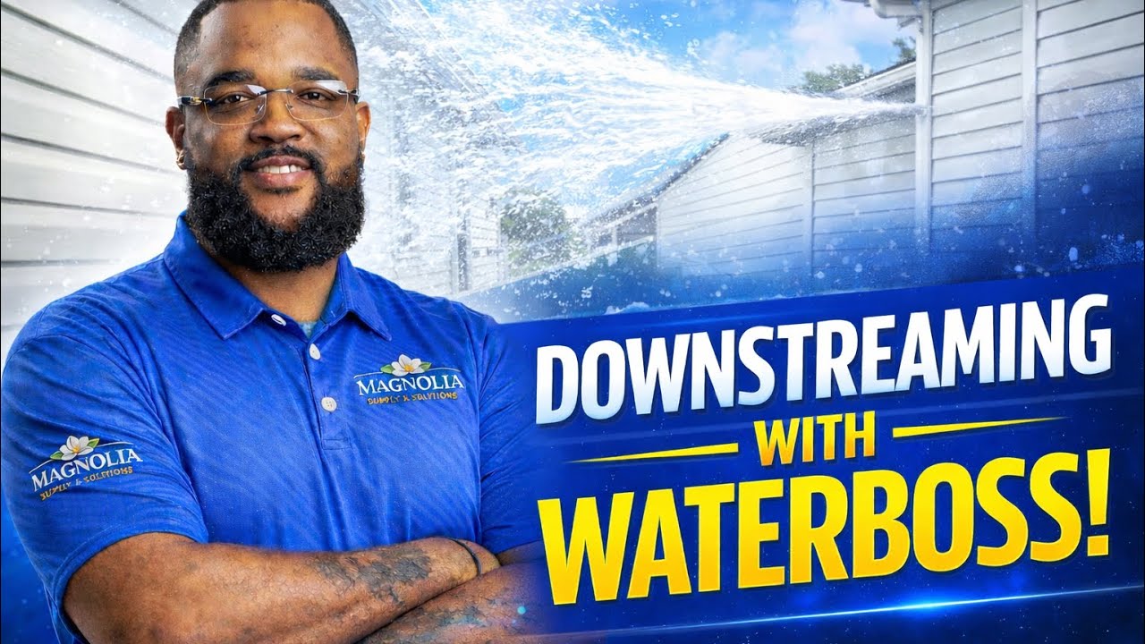 Down streaming is soft washing 