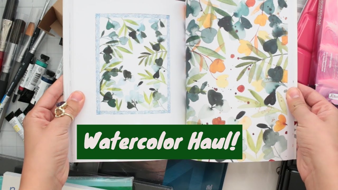Watercolor Books Haul + New Art Supplies |Black Friday Art Supplies Haul