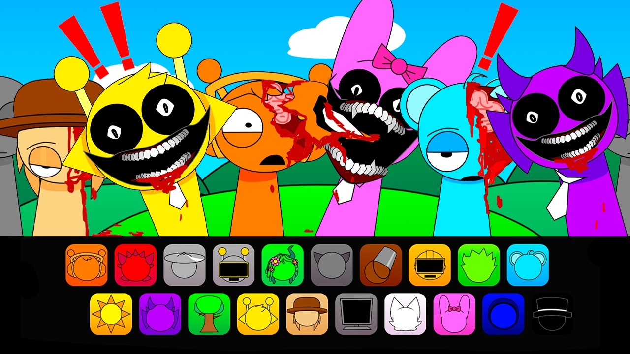 Incredibox Sprunki Pyramixed BUT KILL JUMPSCARES Version | NEW MOD | NORMAL VS. HORROR