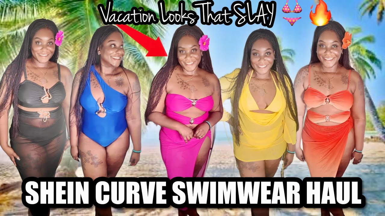 🔥 SHEIN CURVE Swimwear Haul 👙 Vacation Try-On | Tall, Plus Size, Curve & XL Swimwear