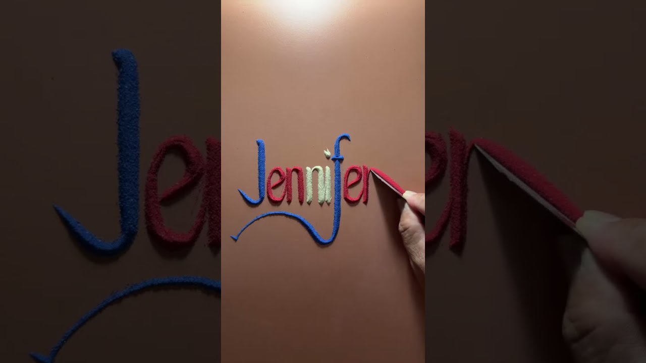 Name in sand art (02-26/01/2026)