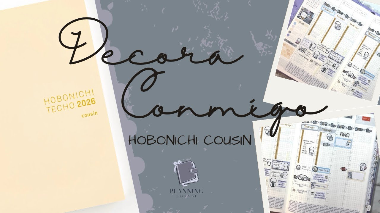Decora Conmigo •• Hobonichi Cousin / Vista Semanal