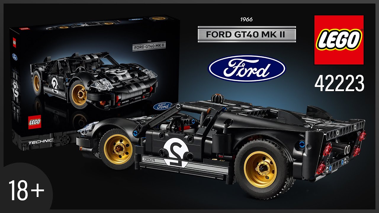 LEGO Technic 1966 Ford GT40 MKII Гоночный автомобиль (42223) [793 детали] Быстрая сборка @TopBric...