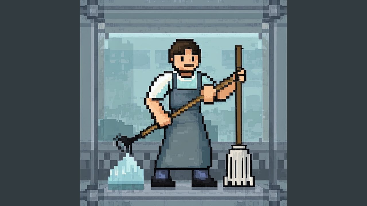 I pick up a broom