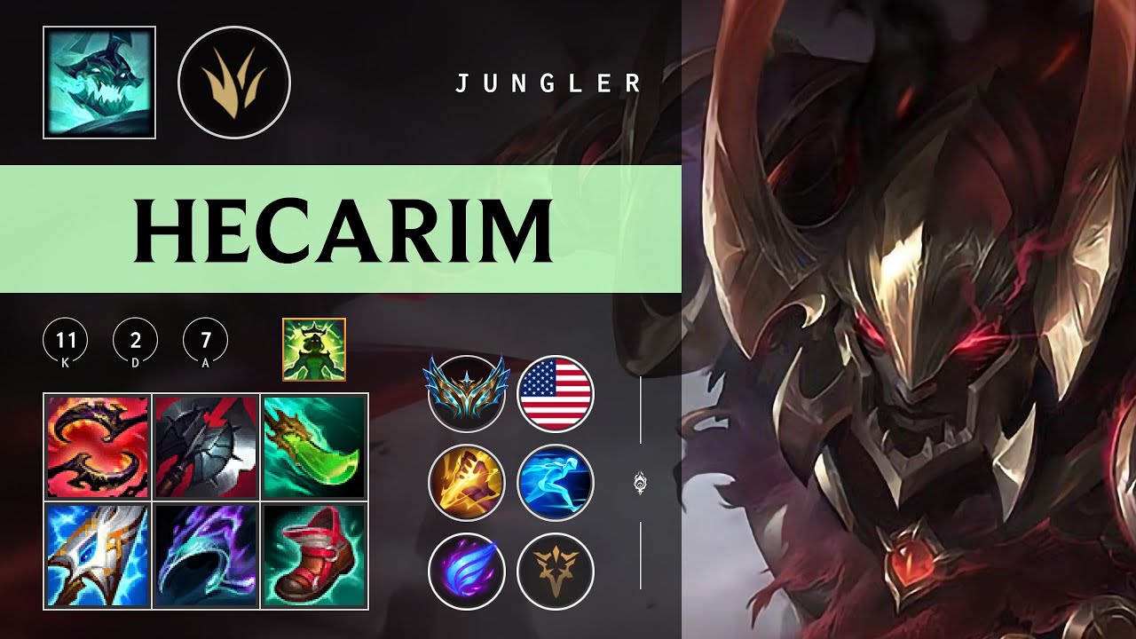 Hecarim Jungle vs Kha'Zix - NA Challenger Patch 26.01