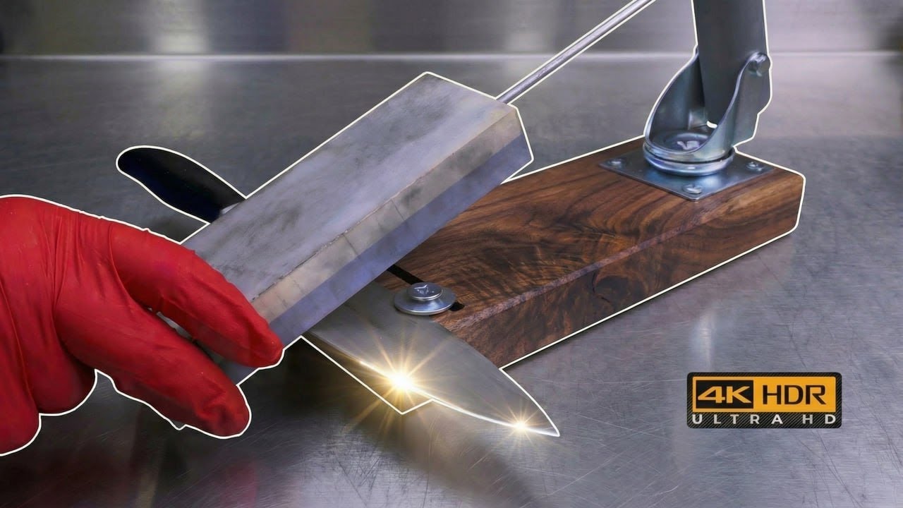 Razor-sharp knives in just 1 minute! The best knife sharpener
