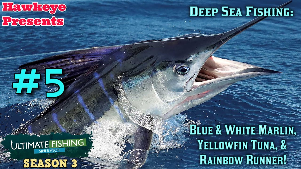 Ultimate Fishing Simulator S3 #5 — Глубоководная рыбалка: синий и белый марлин, желтоперый тунец ...