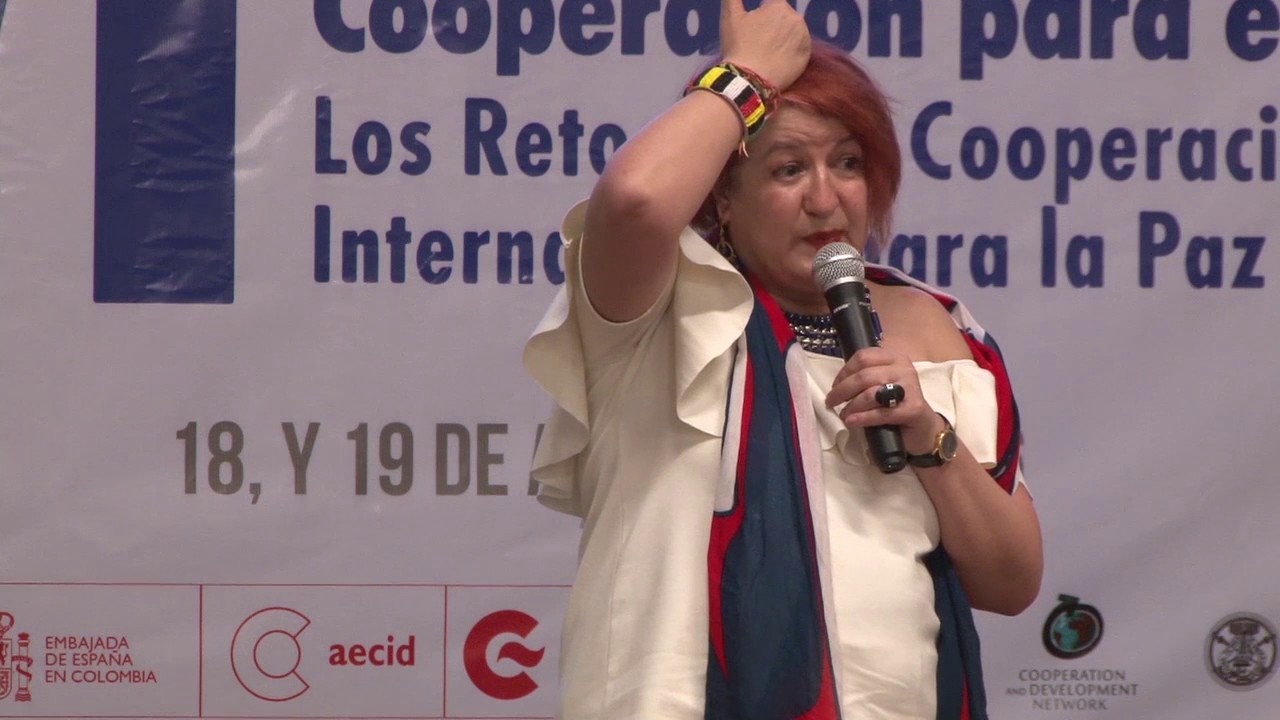 Diana Uribe en el Seminario VI Seminario Internacional de Cooperación para el Desarrollo