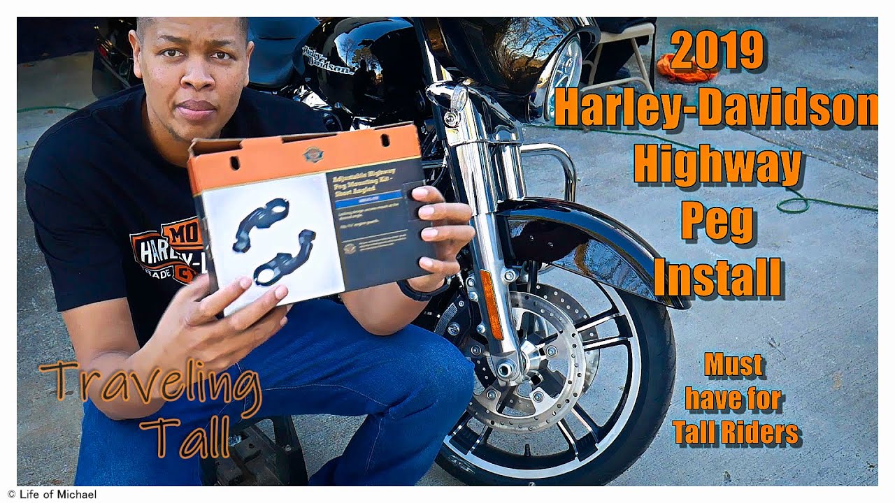 Highway Peg Install on the 2019 Harley Davidson Street Glide. Must have accessories for Tall Riders.