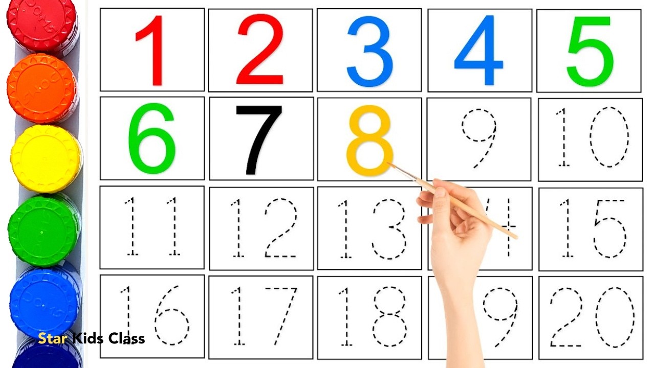 Learn to count, One two three, 123 Numbers, 123, 1 to 100 counting, abc, a to z alphabet - 158