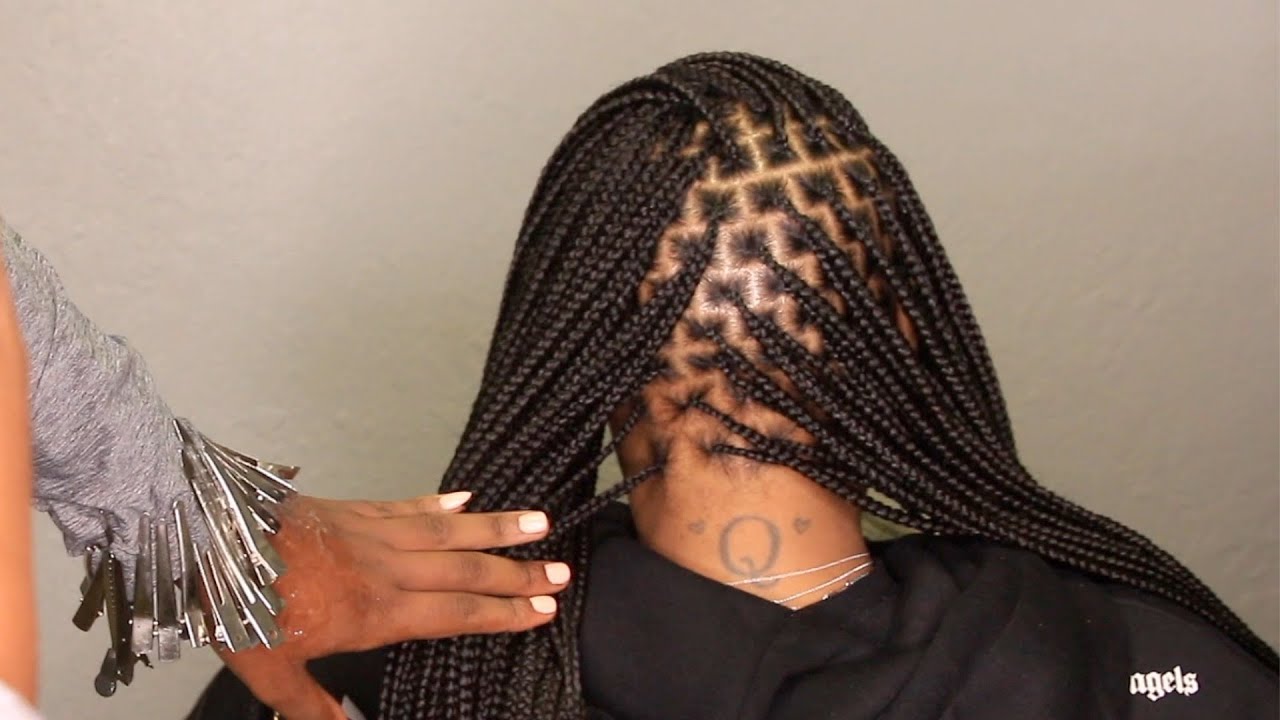 Small/Butt Length Knotless Braids - We Didn't Finish Till about 3am