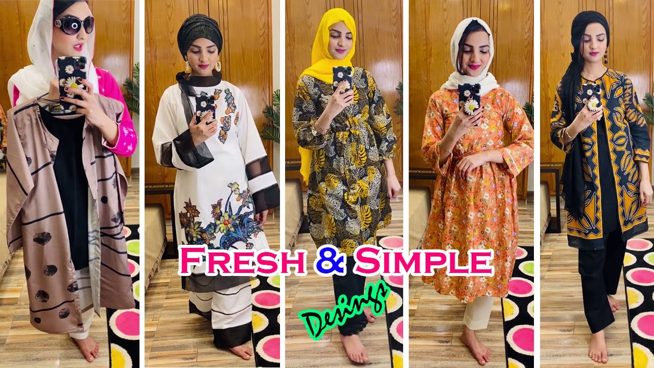 Simply is the Best - Fresh & Elegant Summer Dress Designs by Memoona Muslima
