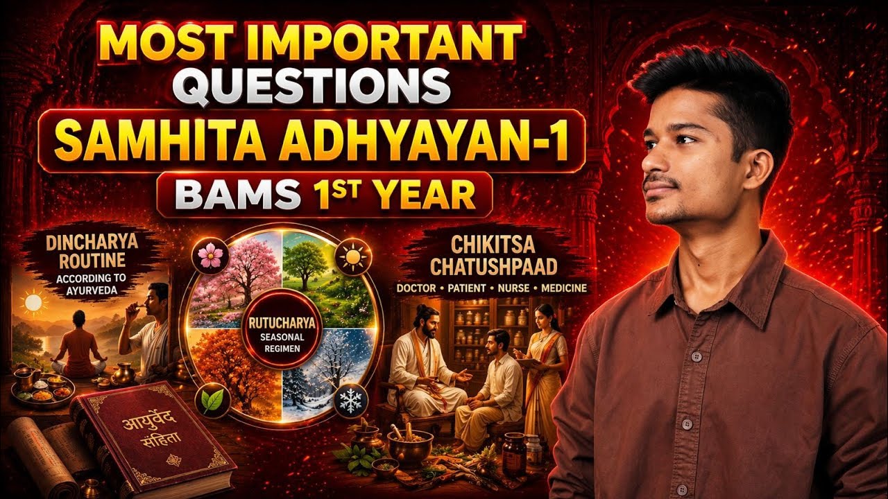 SAMHITA ADHYAYAN Most Important Topics | Guess paper | BAMS 1st year 