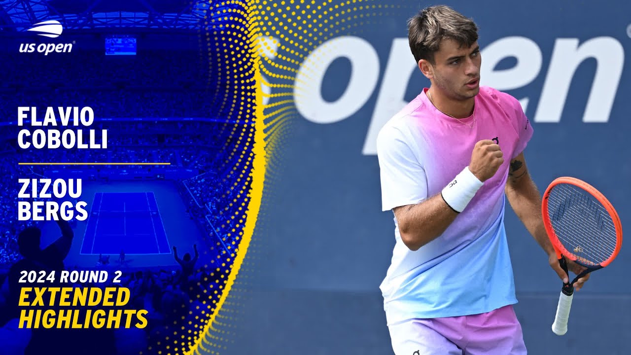 Flavio Cobolli vs. Zizou Bergs Extended Highlights | 2024 US Open Round 2