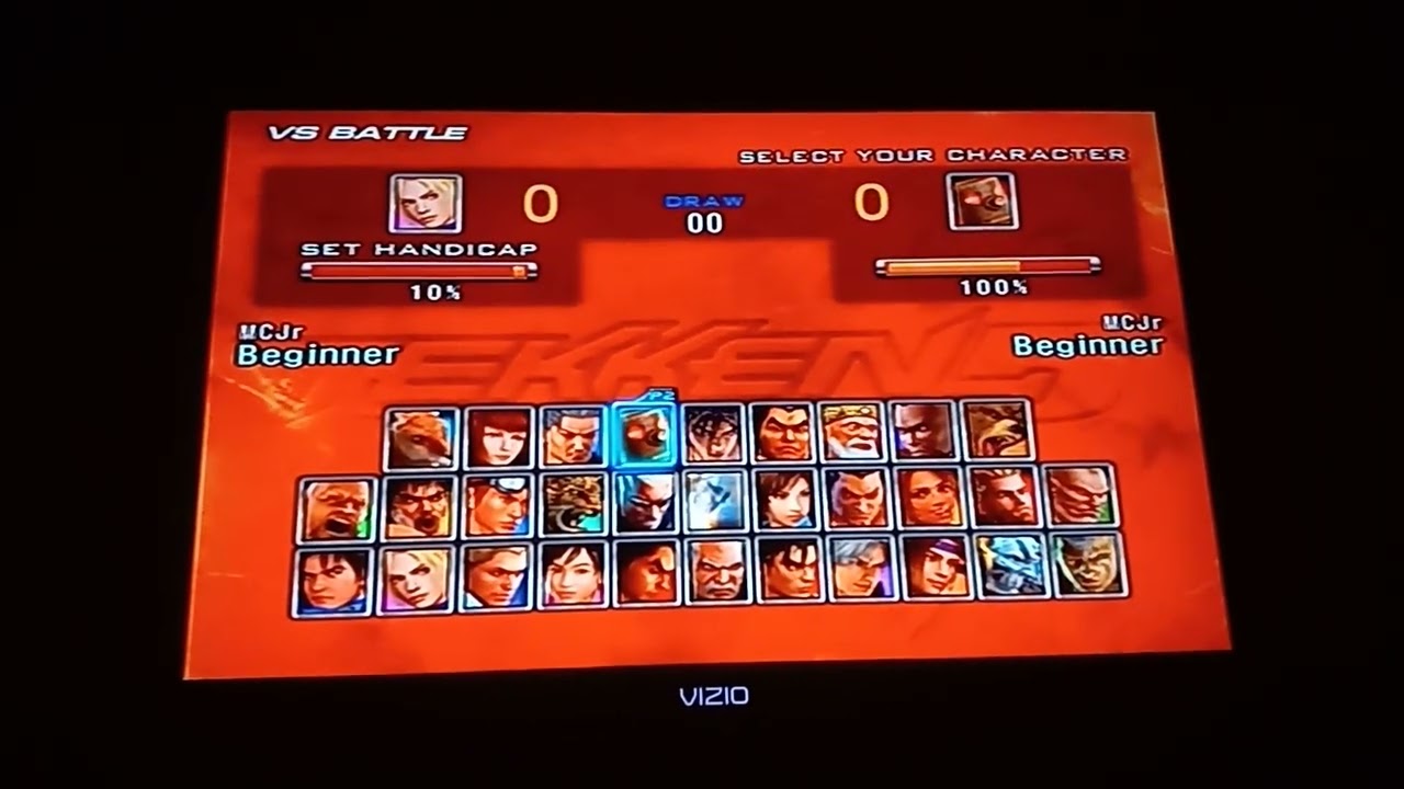 Tekken 5 - Handicap Selection