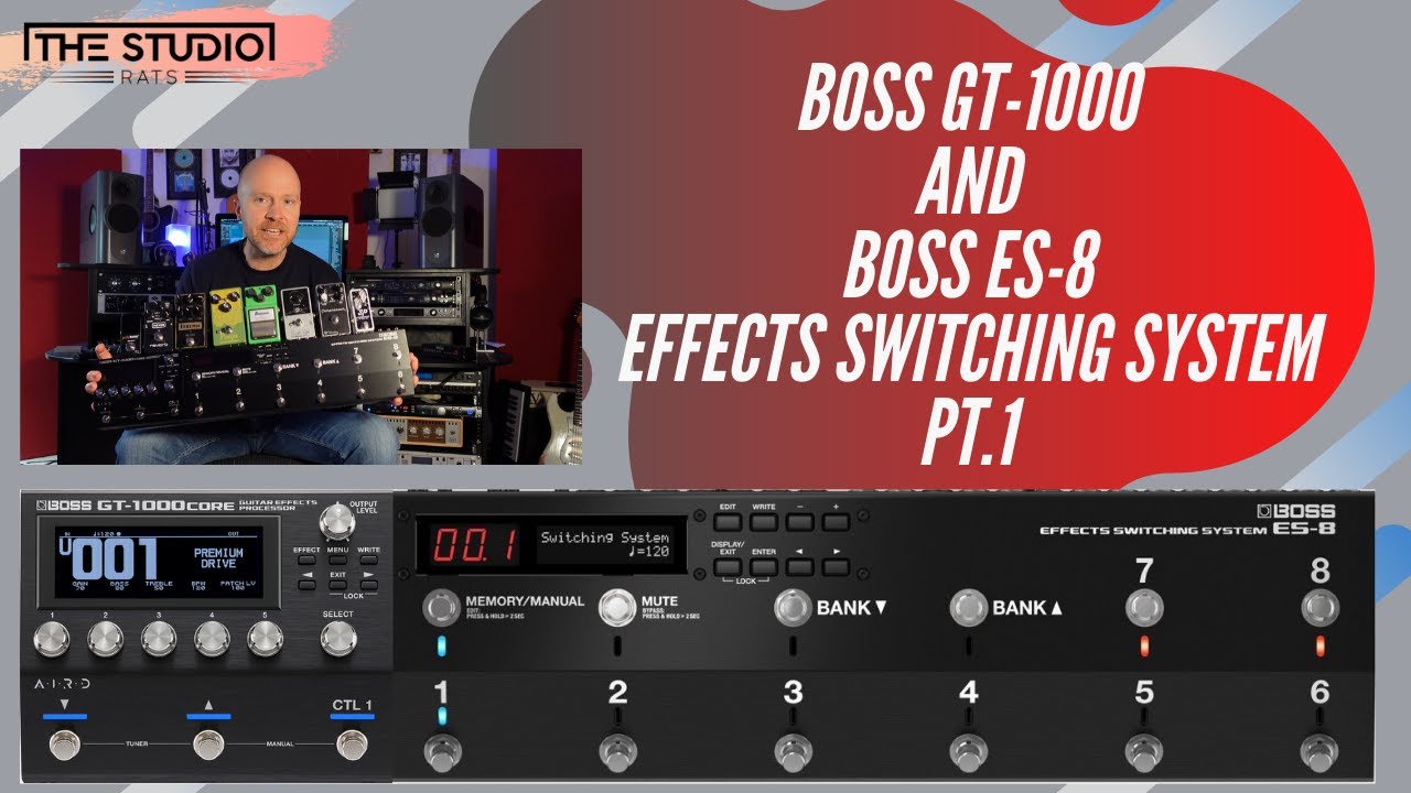Коммутатор эффектов Boss GT-1000 и Boss ES-8