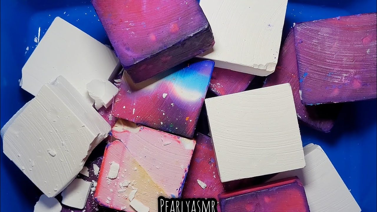 BLURPLE and WHITE LUXURY GYM CHALK ASMR