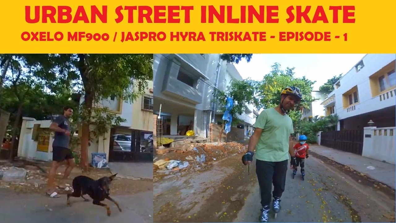 Urban inline skate on chennai streets |Oxelo MF900 | Jaspro Hydra Max | Street skate Episode - 1
