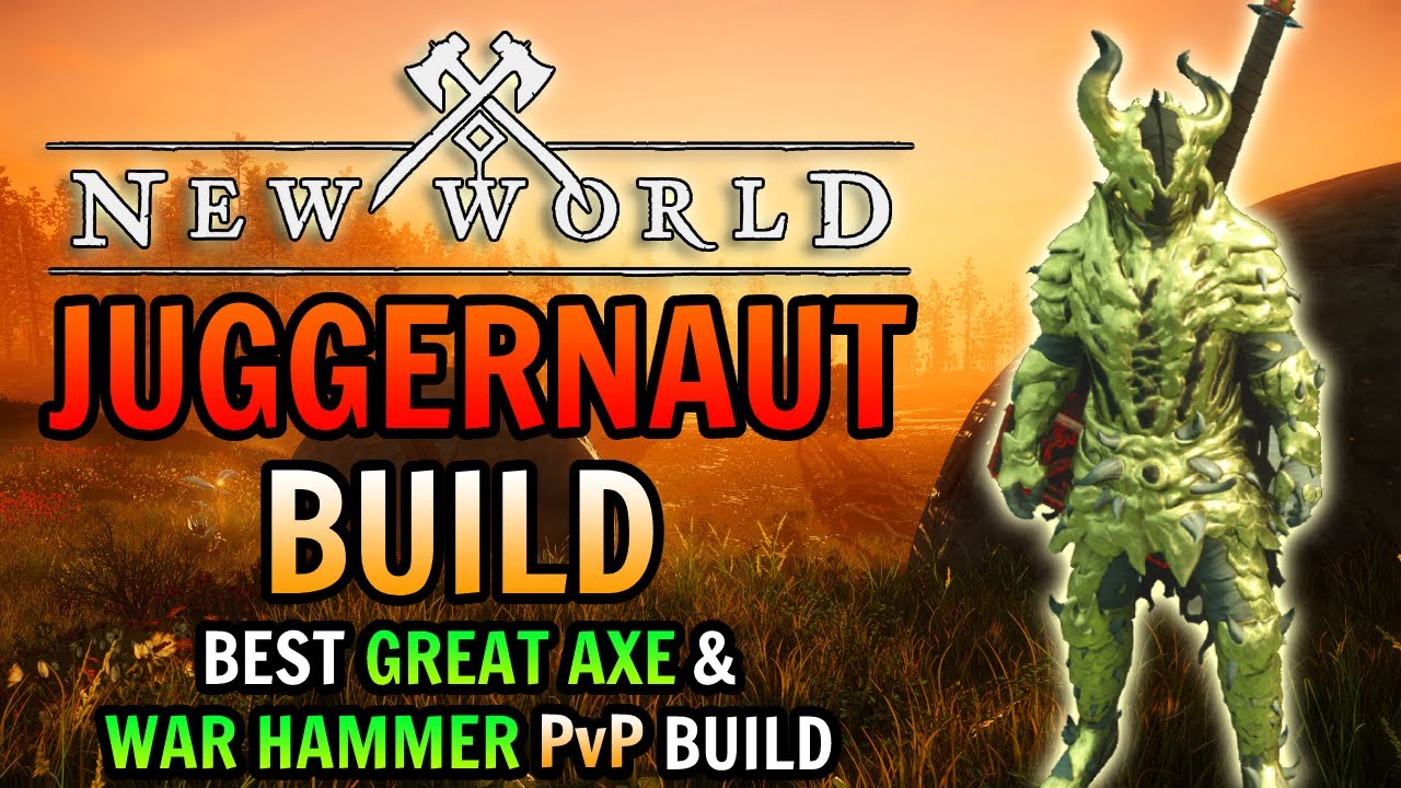 New World Juggernaut Build - The Ultimate Great Axe & War Hammer Combo! (PvP POWERHOUSE)
