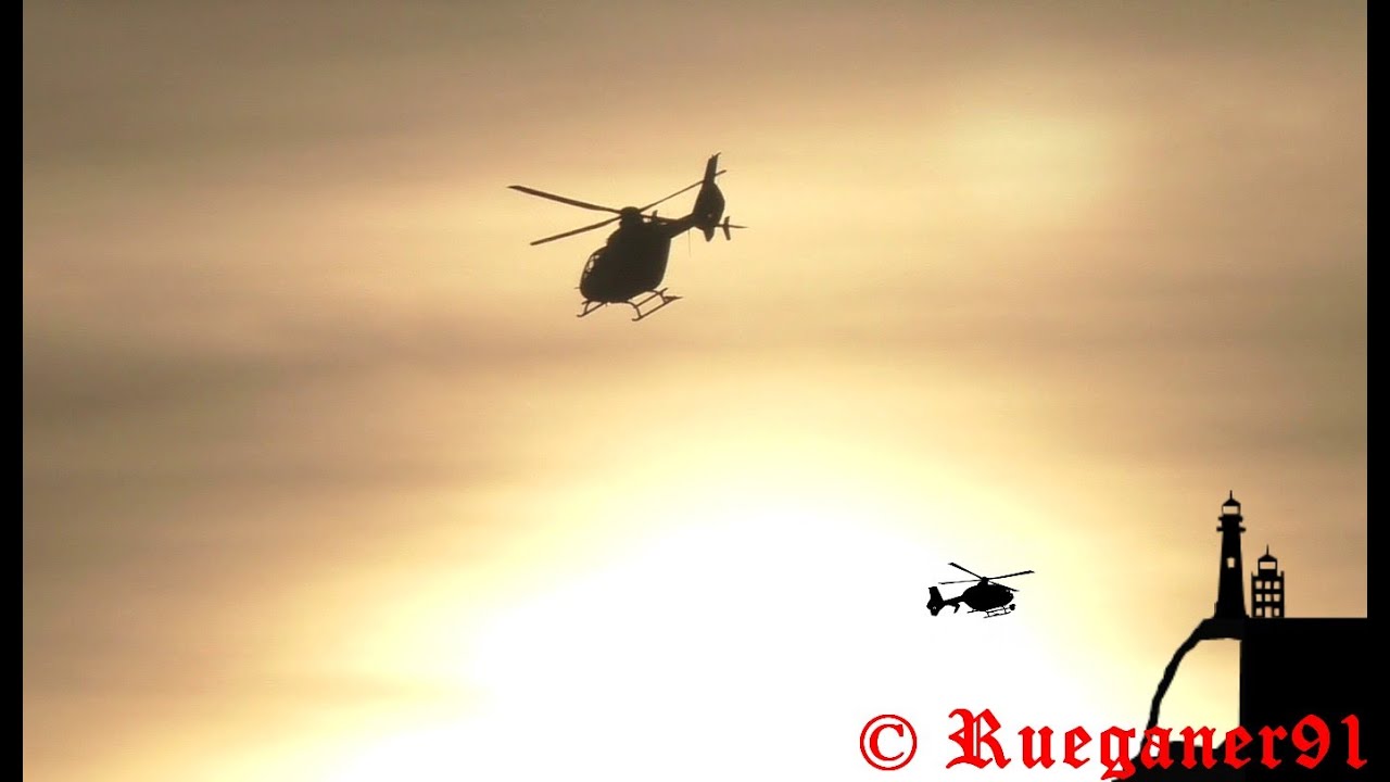 [HD]  Christoph 48 Alarmstart in den Sonnenuntergang , DHKUE, Ec 135