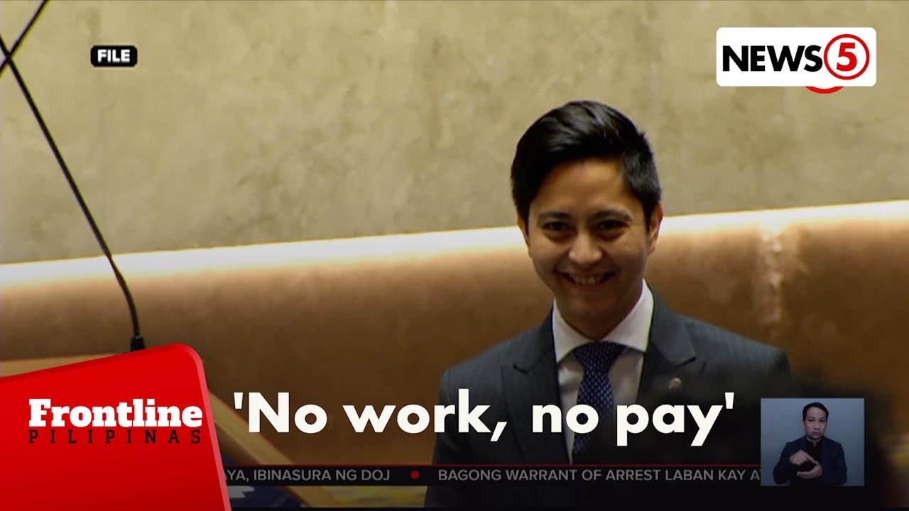 ‘No work, no pay’ sa mga mambabatas, isinusulong ni Rep. Sandro Marcos | Frontline Pilipinas