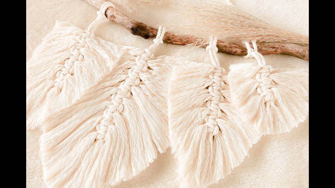 DIY Macrame Feder ( Anf&auml;nger tauglich )