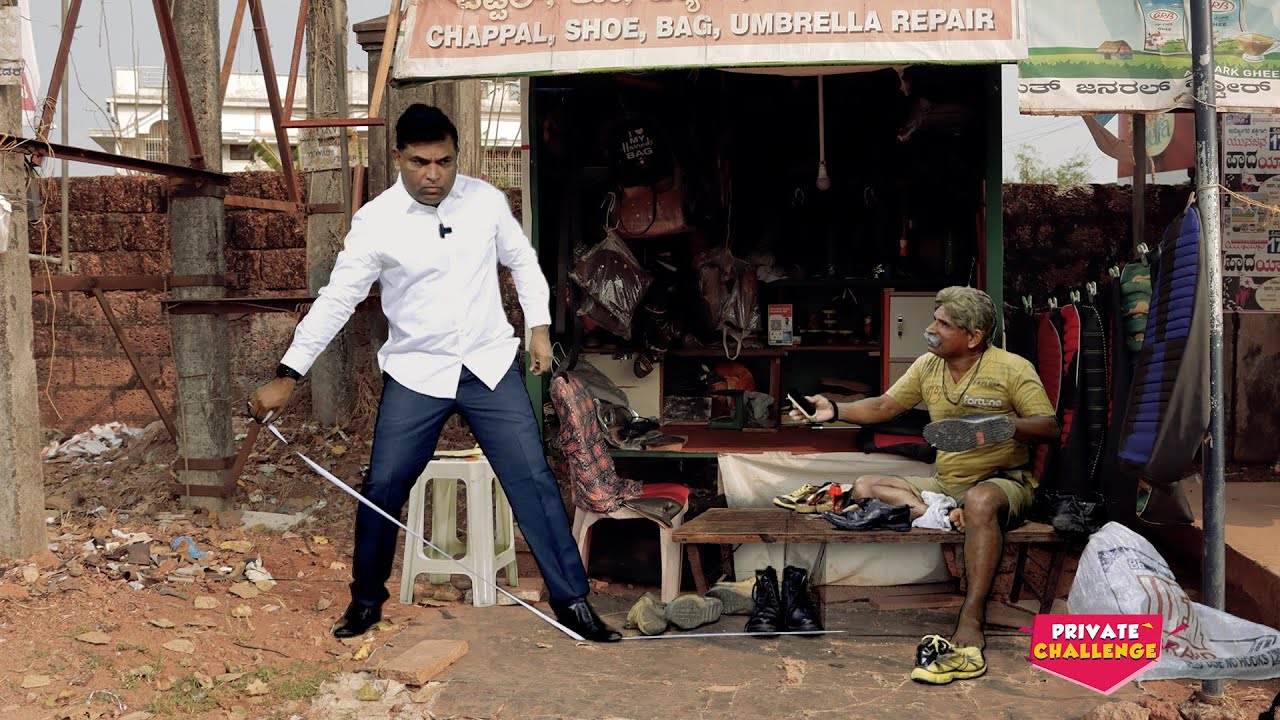 Private Challenge S2│EP-27: Aravind Bolar as 'Cobbler' (ಚಮ್ಮಾರ)│Nandalike Vs Bolar 2.0