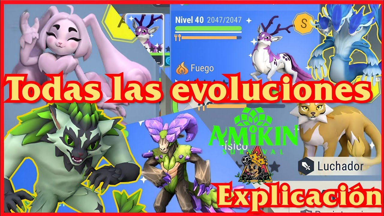 Amikin survival: Todas las evoluciones explicadas y ¿Cual evolucionar primero? #amikinsurvival