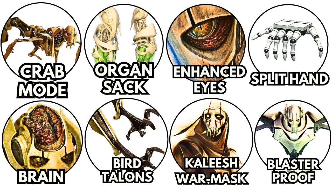 Every Piece of General Grievous's Armour EXPLAINED