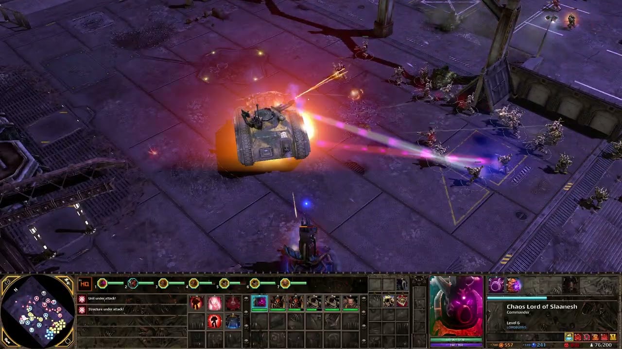 Warhammer 40k Dawn of War 2 Retribution Codex mod - Chaos Space Marines vs Imperial Guard