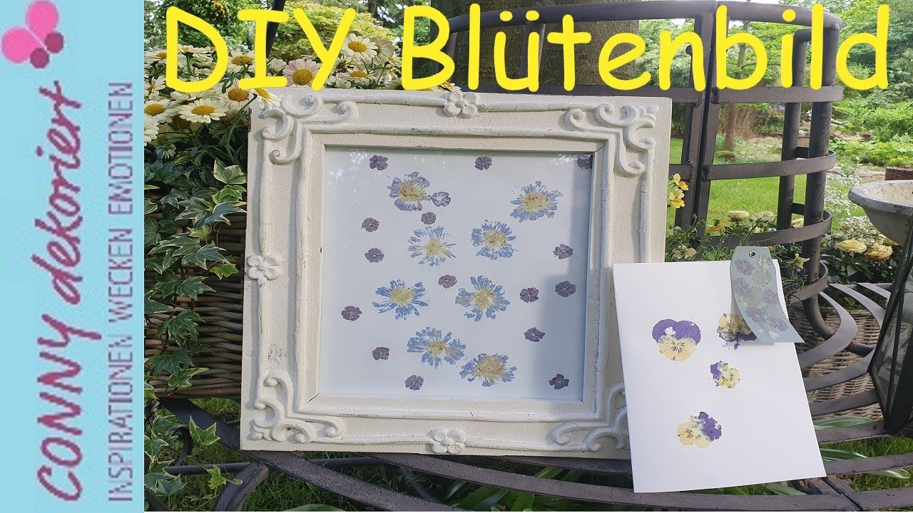 DIY Sommer Deko Idee mit Blumen | nat&uuml;rliche Deko mit Bl&uuml;ten