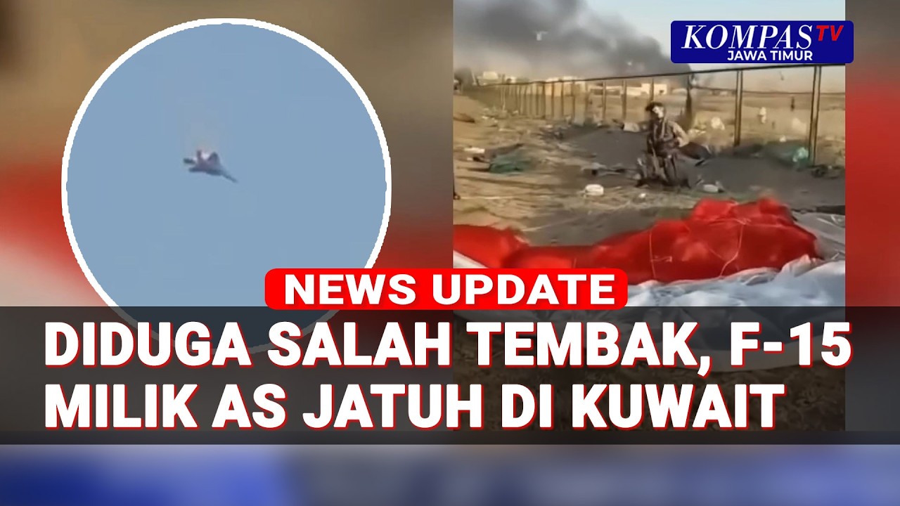 Rekaman Jet Tempur F-15 Milik AS Jatuh di Kuwait, Diduga Salah Tembak Sistem Pertahanan Udara