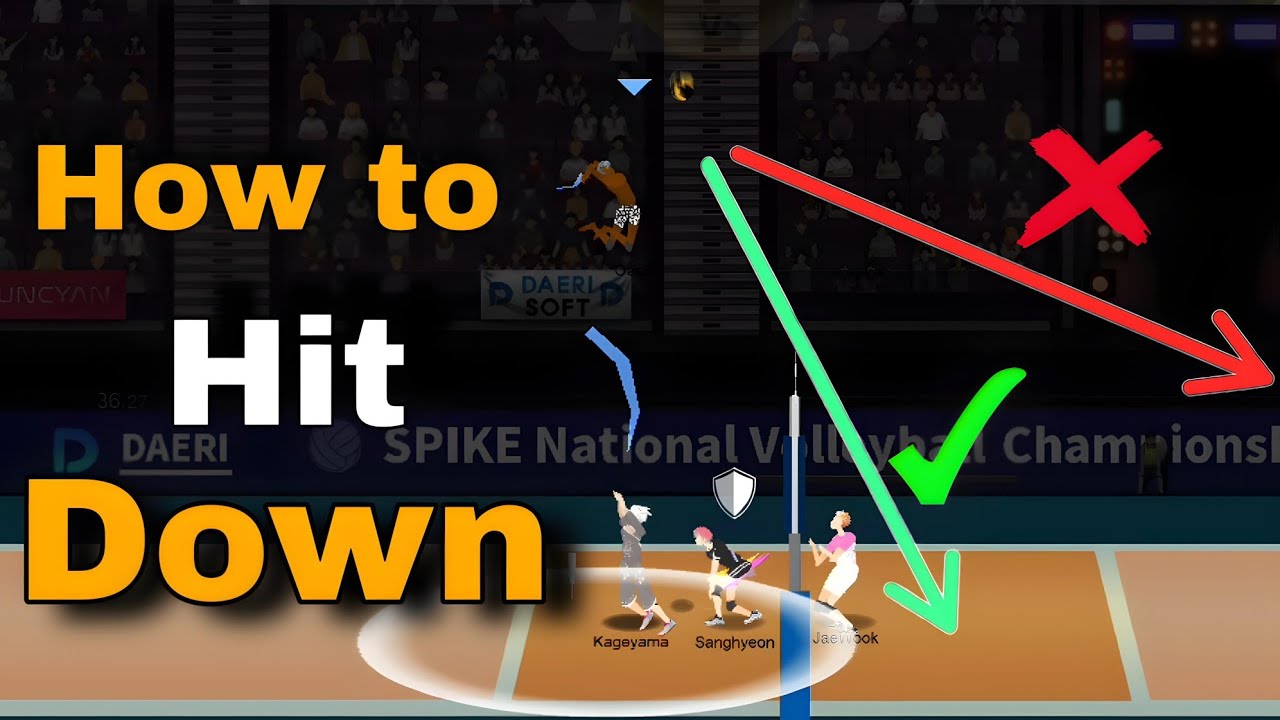 Tutorial -- How to hit down - The spike volleyball 3&times;3